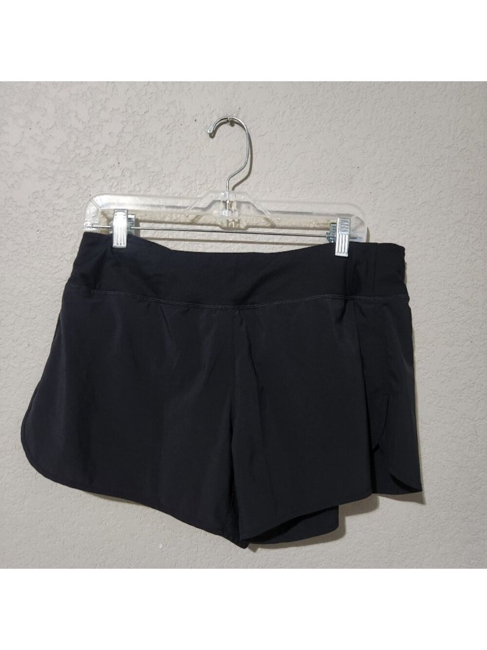 Nike Dri-Fit Womens Running Shorts Size L Black Athletic Lightweight